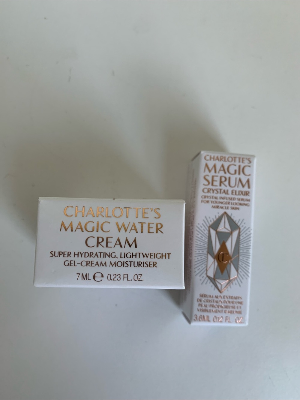 Charlotte tilbury magic serum and water cream bundle